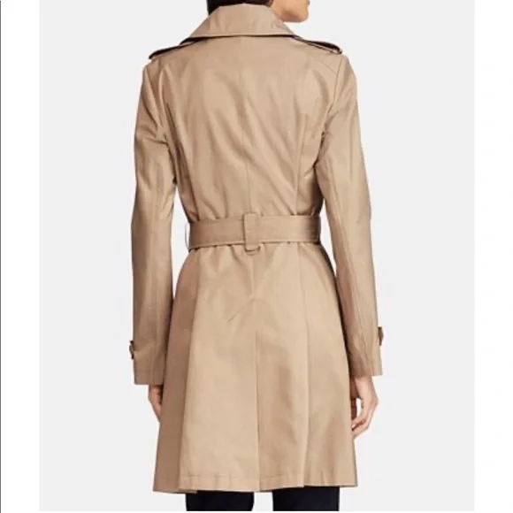 🚨LAST CHANCE🚨 Ralph Lauren Belted Trench Coat Sand - Picture 2 of 10